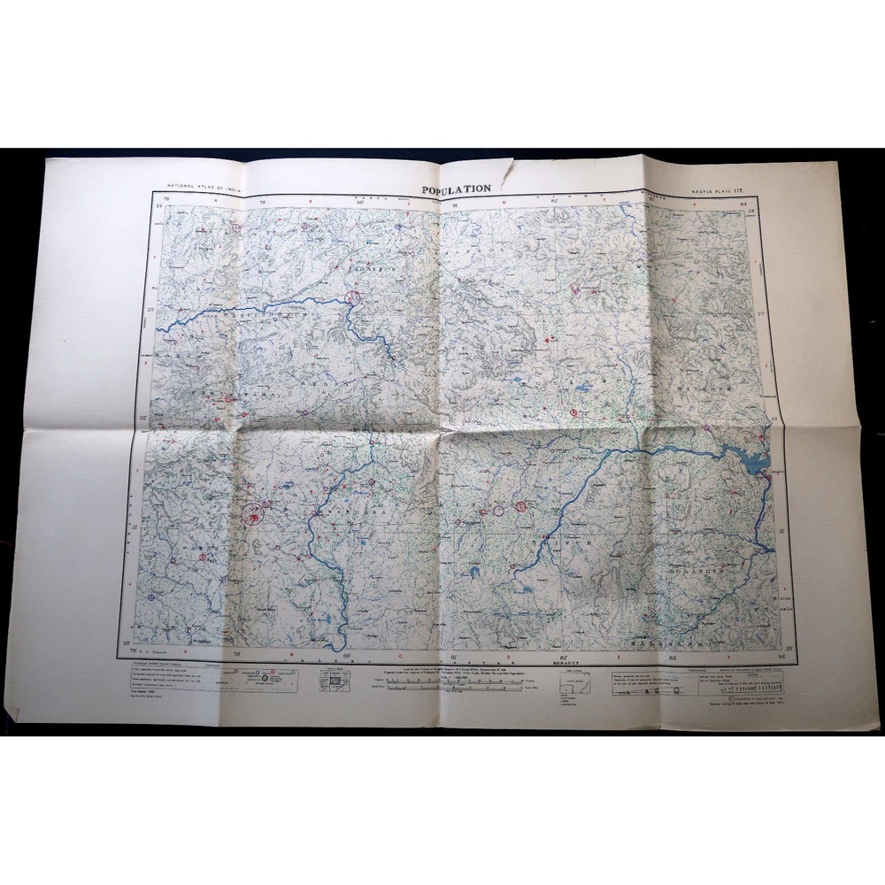 National Atlas Of India Nagpur Plate 117 Map